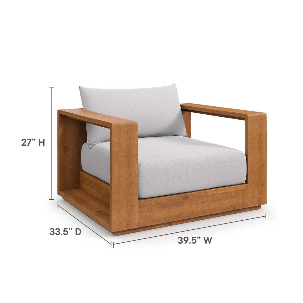 Modway Tahoe Outdoor Furniture Natural Light Gray