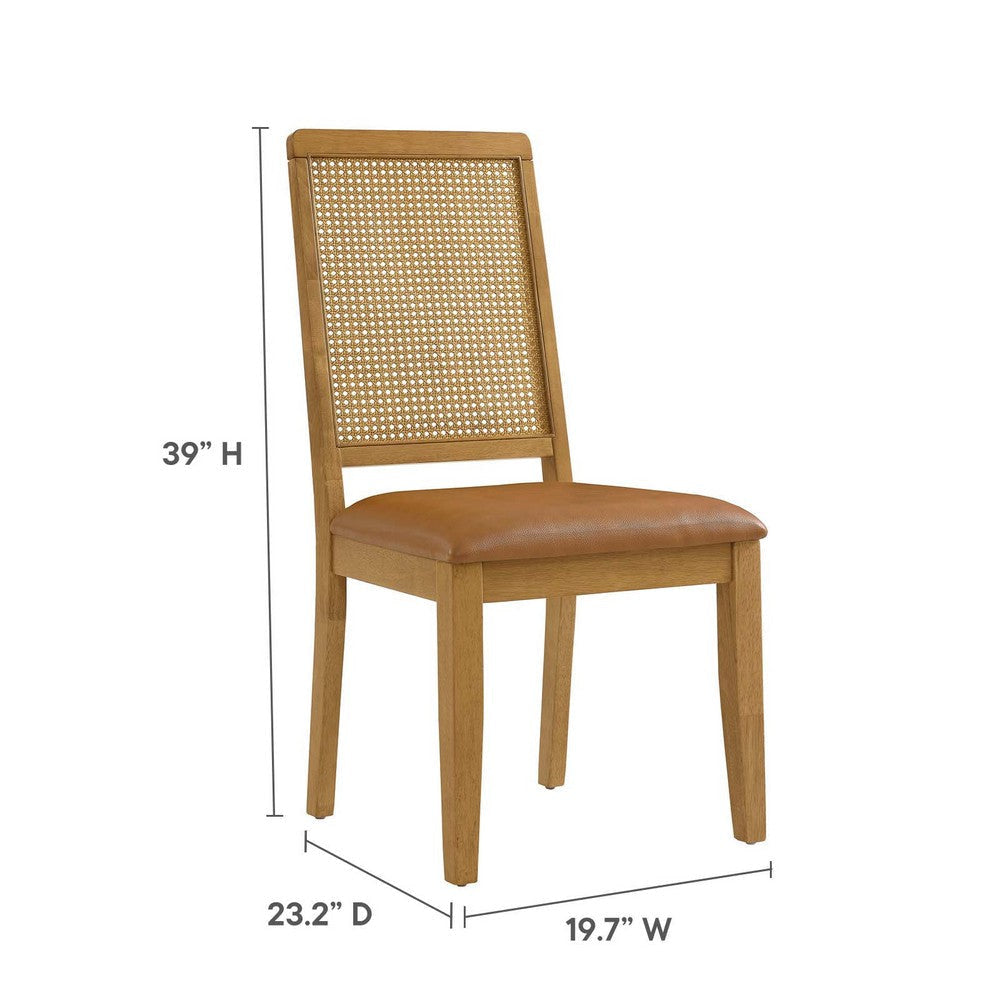 Modway Arlo Dining Chairs Natural Natural Tan MDY-EEI-6802-NAT-NAT-TAN