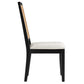 Modway Arlo Dining Chairs Black Natural Heathered Weave Ivory MDY-EEI-6803-BLK-NAT-HEI