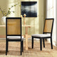 Modway Arlo Dining Chairs Black Natural Heathered Weave Ivory MDY-EEI-6803-BLK-NAT-HEI