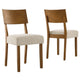 Modway Pax Dining Chairs, Acorn Heathered Weave Light Beige