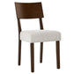 Modway Pax Dining Chairs Walnut Heathered Weave Ivory MDY-EEI-6804-WAL-HEI