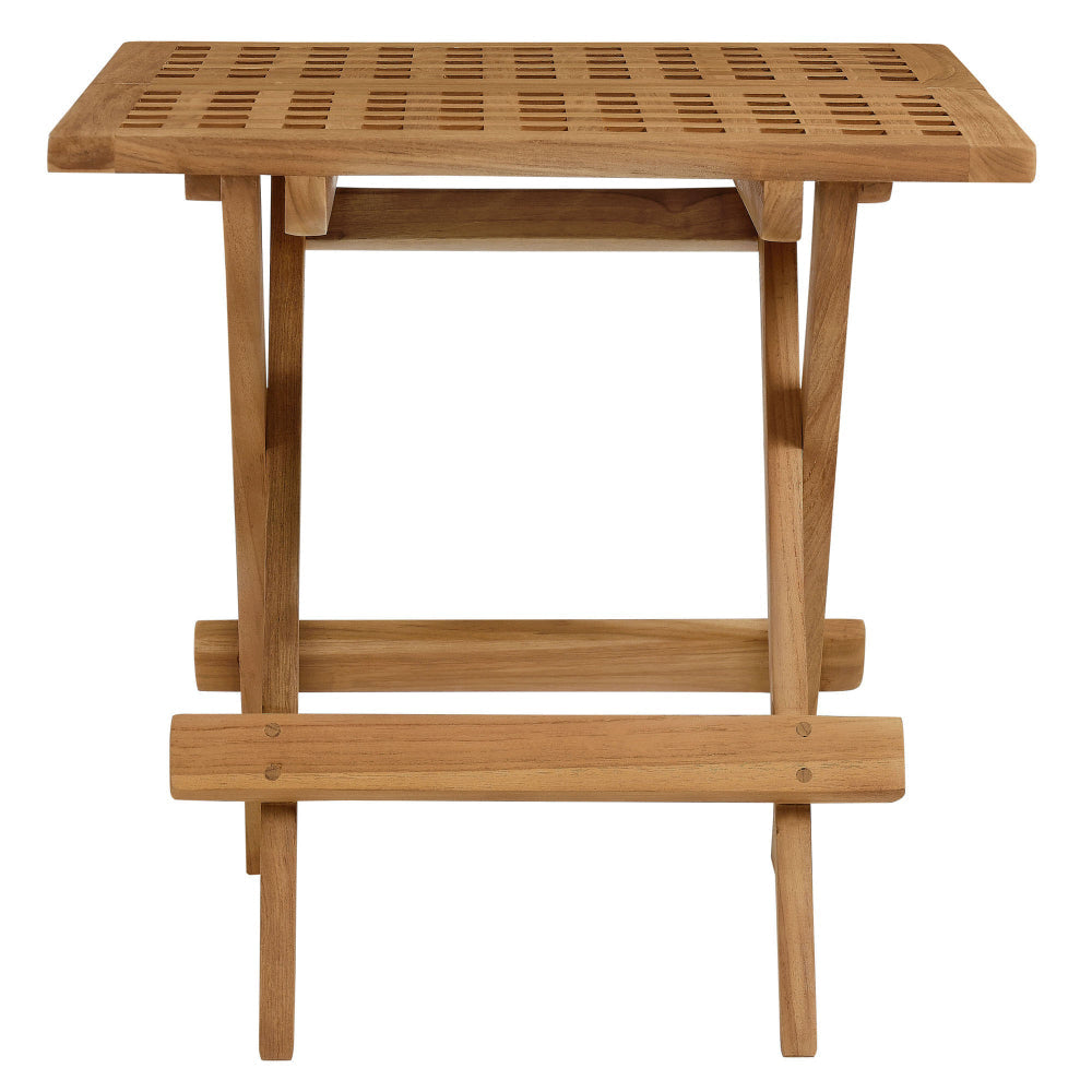 Vienna Outdoor Patio Teak Wood Side Table by Modway MDY-EEI-6810-NAT