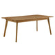 Vienna Outdoor Patio Teak Wood Extendable Dining Table by Modway