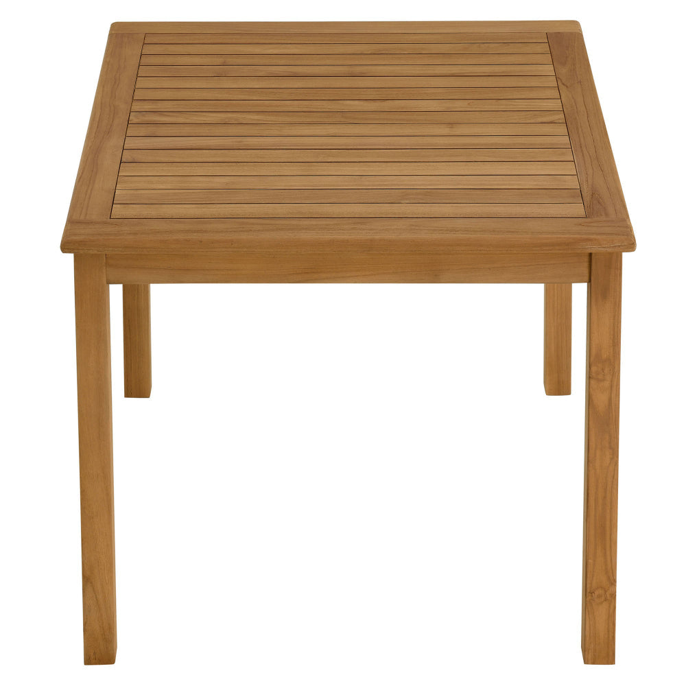 Vienna 34’’ Square Outdoor Patio Teak Wood Dining Table by Modway MDY-EEI-6814-NAT