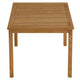 Vienna 34’’ Square Outdoor Patio Teak Wood Dining Table by Modway MDY-EEI-6814-NAT
