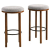 Fable Boucle Fabric Bar Stools - Set of 2  - No Shipping Charges