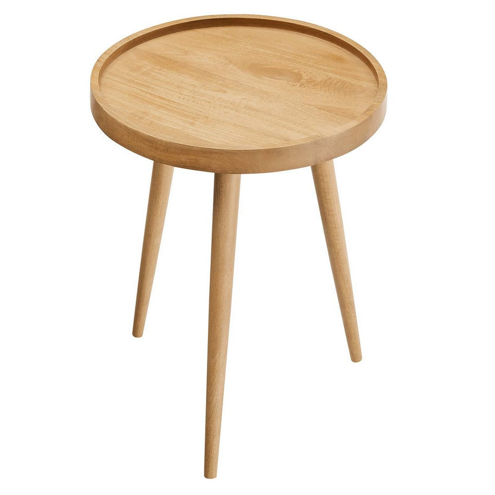 Chiro Round Wood Side Table  - No Shipping Charges