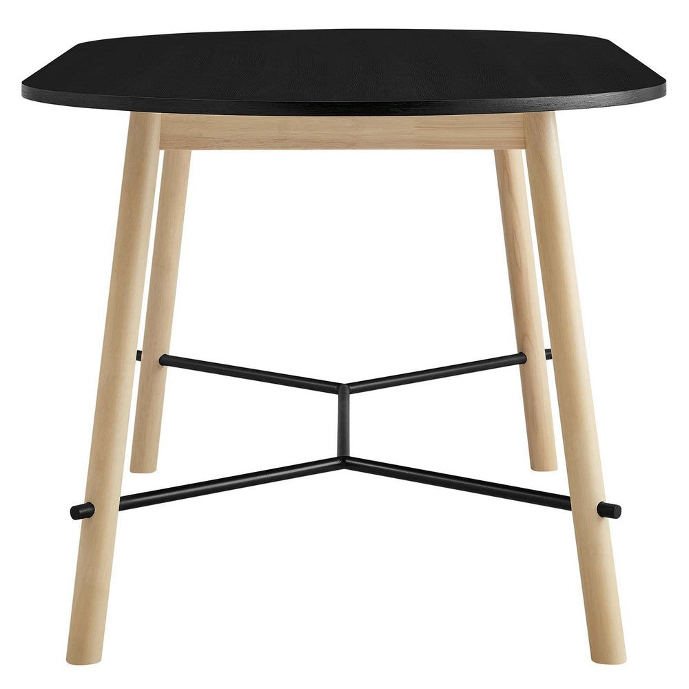 Modway Infuse Dining Table Black Oak MDY-EEI-6836-BLK-OAK