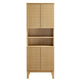 Modway Render Tall Bathroom Storage Cabinet Oak MDY-EEI-6852-OAK