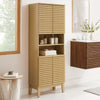 Modway Render Tall Bathroom Storage Cabinet Oak MDY-EEI-6852-OAK