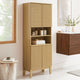 Modway Render Tall Bathroom Storage Cabinet Oak MDY-EEI-6852-OAK
