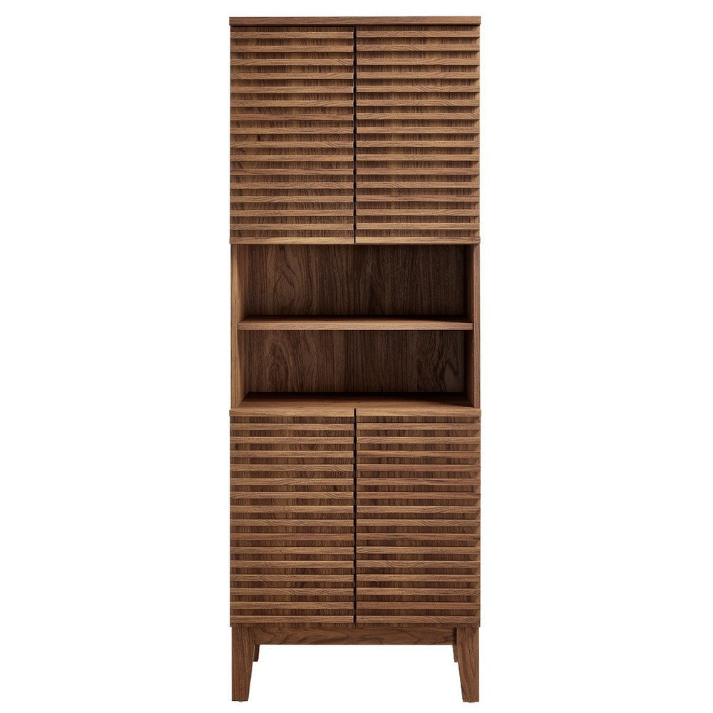 Modway Render Tall Bathroom Storage Cabinet Oak MDY-EEI-6852-OAK