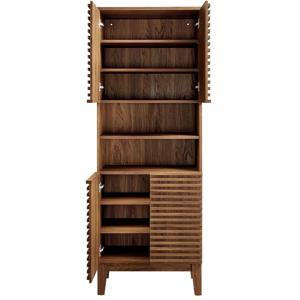 Modway Render Tall Bathroom Storage Cabinet Oak MDY-EEI-6852-OAK