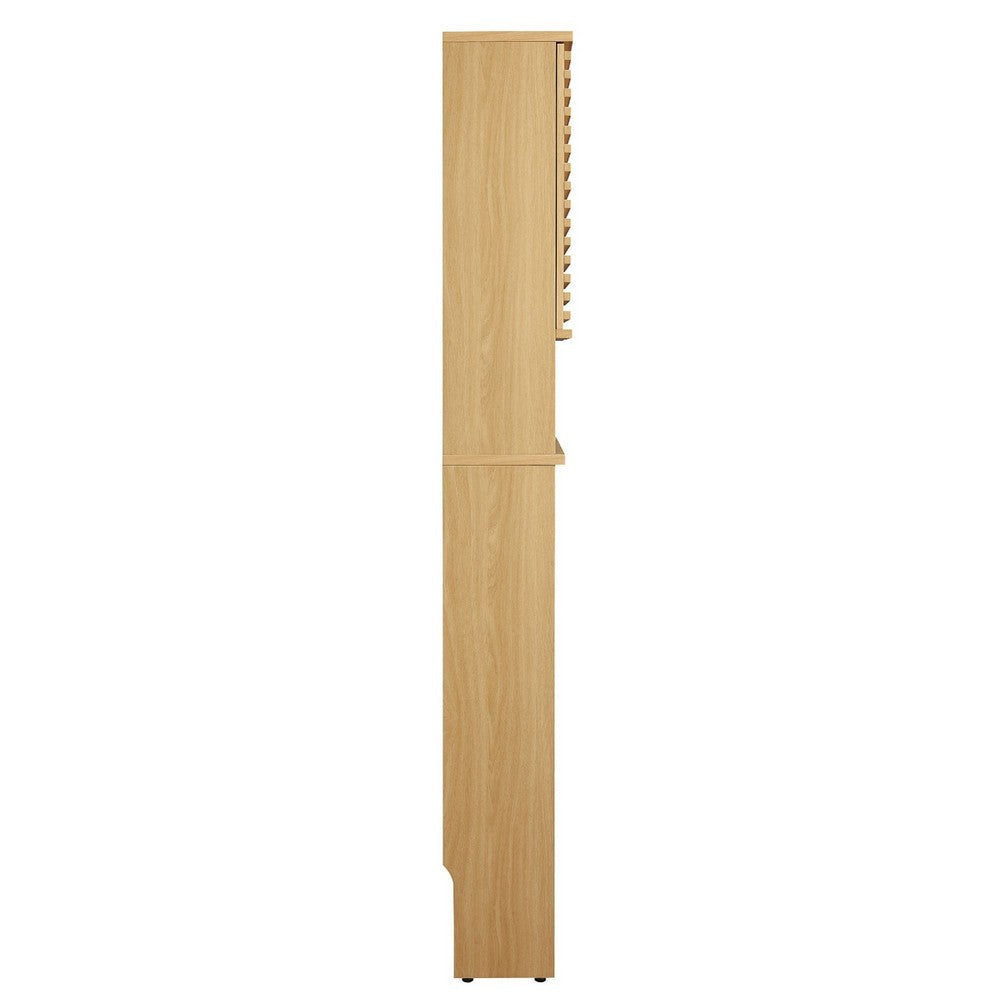 Modway Render Over the Toilet Bathroom Storage Cabinet Oak MDY-EEI-6853-OAK