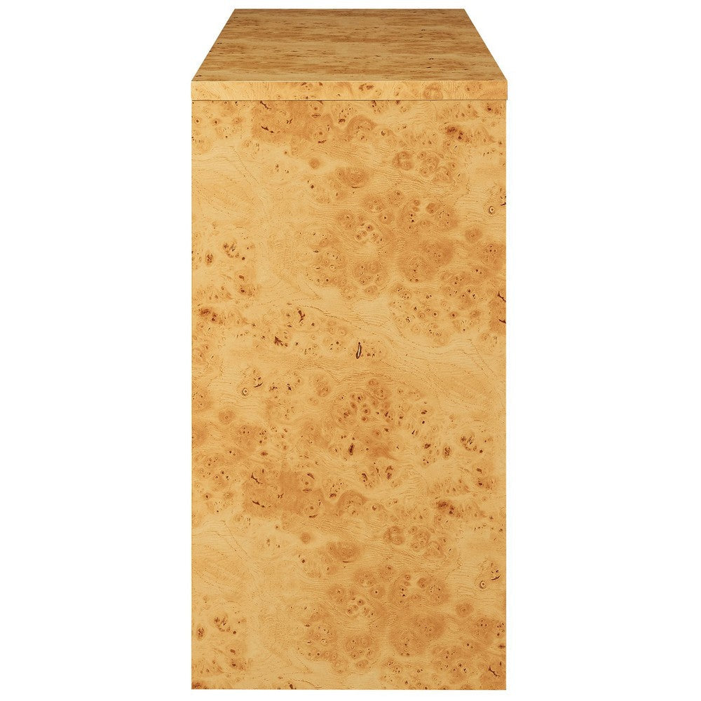 Modway Hudson 2-Drawer Burl Wood Console Table Natural MDY-EEI-6857-BUR