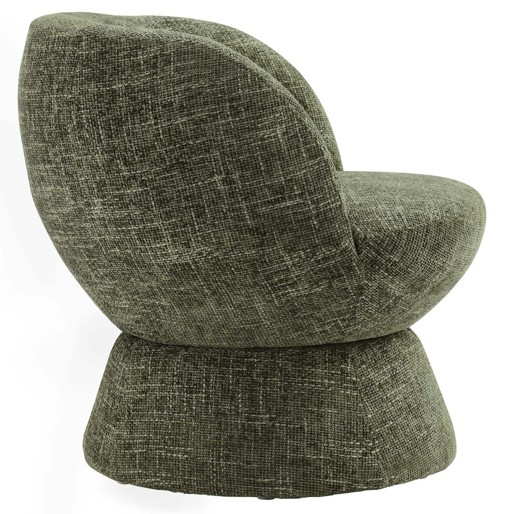 Vesta Chenille Fabric Upholstered Swivel Chair by Modway
