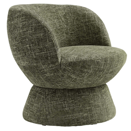 Vesta Chenille Fabric Upholstered Swivel Chair by Modway
