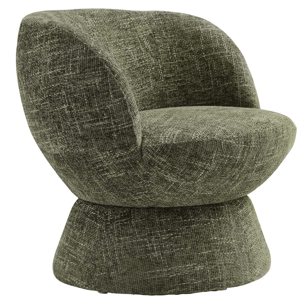 Vesta Chenille Fabric Upholstered Swivel Chair by Modway
