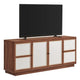 Capri 63’ Wood Grain TV Console - No Shipping Charges MDY-EEI-6865-WAL