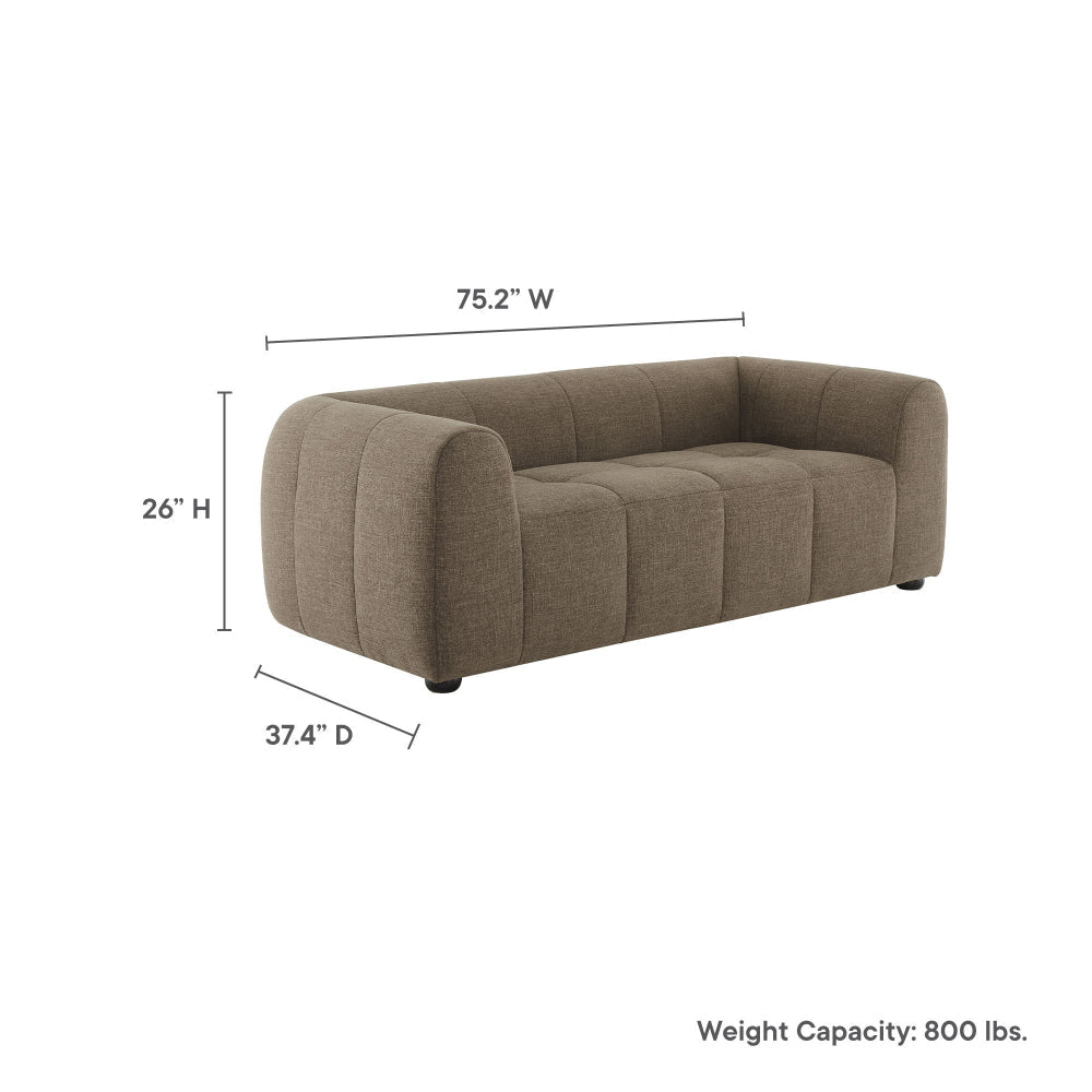 Modway Liana Love Seats Mocha
