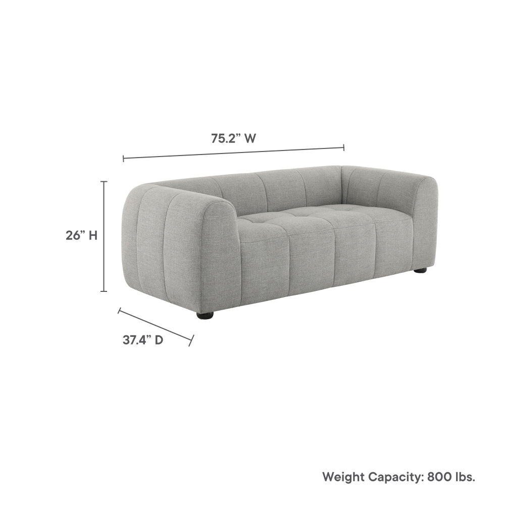 Modway Liana Love Seats Pewter