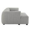 Modway Liana Left-Facing Modular Sofa with Chaise in Pewter - Modern Sectional Sofa Couch Furniture Set - Upholstered Fabric Chaise
