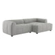 Liana Right-Facing Upholstered Fabric Modular Sofa with Chaise by Modway