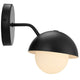 Modway Eclipse Globe Wall Sconce Black MDY-EEI-6871-BLK