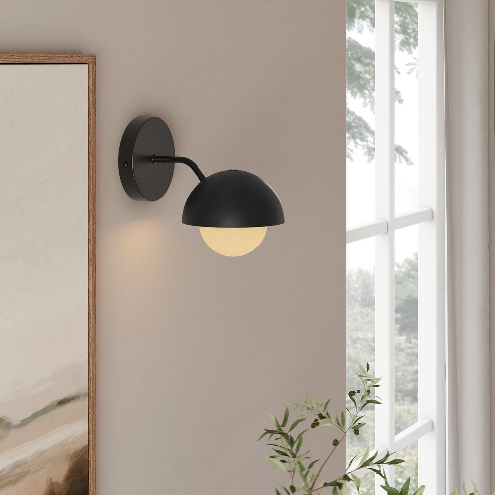 Modway Eclipse Globe Wall Sconce Black