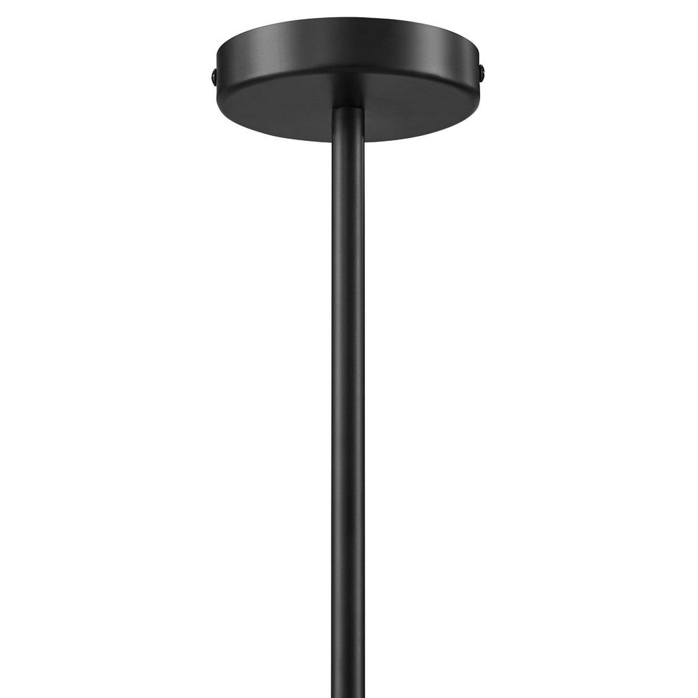 Modway Wave Squiggle 2-Arm Pendant Light Black MDY-EEI-6874-BLK