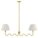 Wave Squiggle 2-Arm Pendant Light by Modway