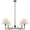 Modway Wave Squiggle 4-Arm Pendant Light Black MDY-EEI-6875-BLK