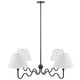 Wave Squiggle 4-Arm Pendant Light by Modway