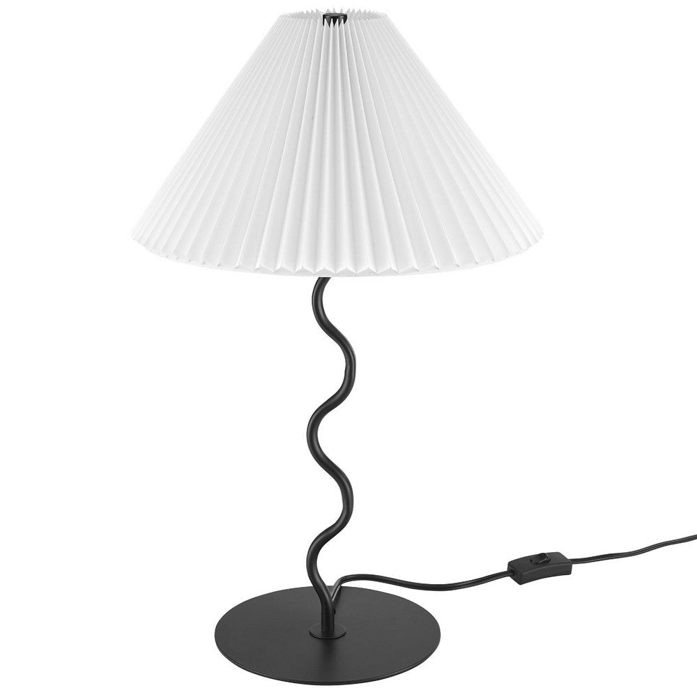 Modway Wave Squiggle Table Lamp Black