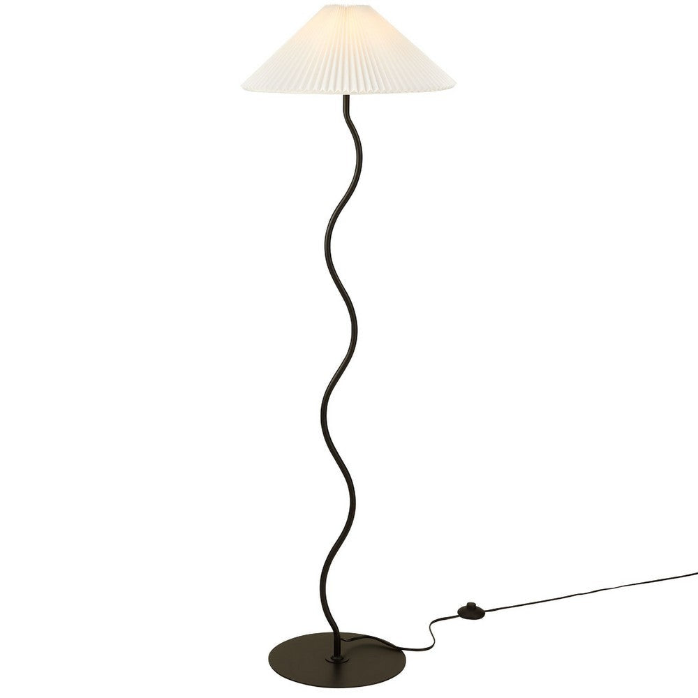Modway Wave Squiggle Floor Lamp Black MDY-EEI-6877-BLK