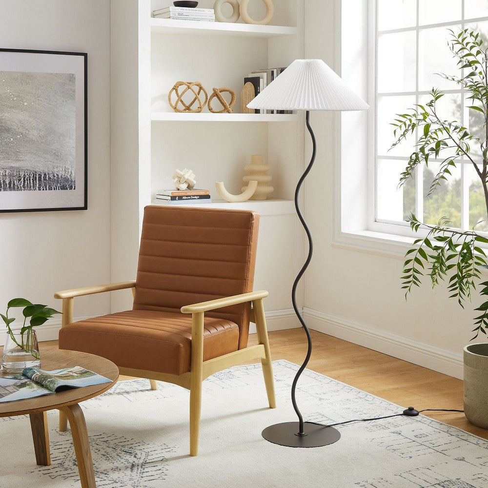 Modway Wave Squiggle Floor Lamp Black MDY-EEI-6877-BLK