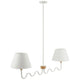 Modway Sunlit Squiggle 2-Arm Pendant Light Natural White MDY-EEI-6882-NAT-WHI
