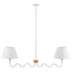 Modway Sunlit Squiggle 2-Arm Pendant Light Natural White