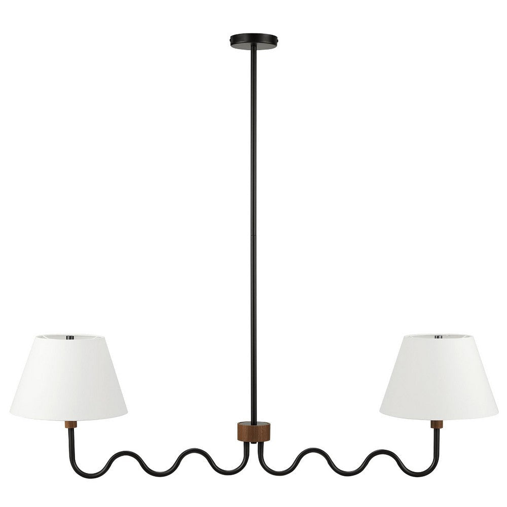 Sunlit Squiggle 2-Arm Pendant Light by Modway