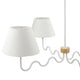 Modway Sunlit Squiggle 4-Arm Pendant Light Natural White MDY-EEI-6883-NAT-WHI
