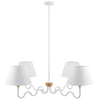 Modway Sunlit Squiggle 4-Arm Pendant Light Natural White