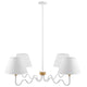 Modway Sunlit Squiggle 4-Arm Pendant Light Natural White