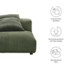 Modway Solace Single Sectional Sofa Chair Fern