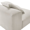 Modway Solace Modular Sofa Armless Chair in Salt - Oversized Lounge Chair with Fabric Upholstery - Comfy Single Sectional Sofa Chair