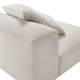 Modway Solace Modular Sofa Armless Chair in Salt - Oversized Lounge Chair with Fabric Upholstery - Comfy Single Sectional Sofa Chair