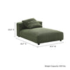 Solace Modular Corduroy Upholstered Armless Chaise Lounge by Modway