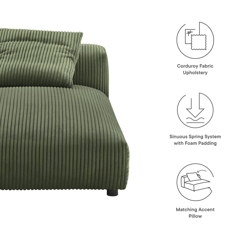 Modway Solace Lounge Chair Fern