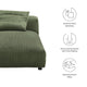 Solace Modular Corduroy Upholstered Armless Chaise Lounge by Modway