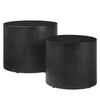 Modway Amani Round Nesting Coffee Tables Set of 2 Black MDY-EEI-6893-BLK